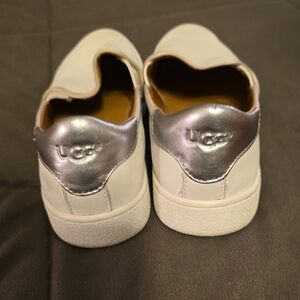 UGG Kids' Sneakers in White and Silver